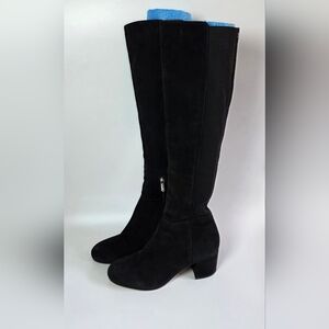 Sam Edelman Valda Women's Black Suede Knee High Boots Size 7.5 M